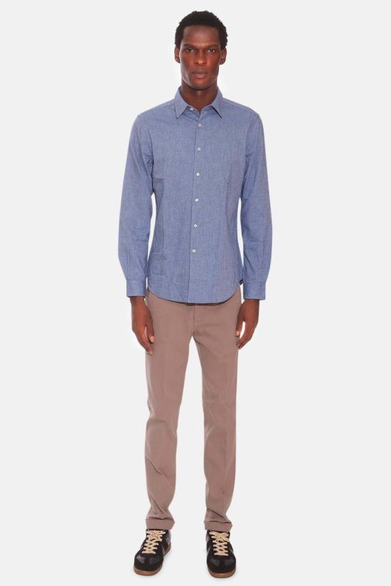  아스페시 긴팔 셔츠 Aspesi 콤마 플란넬  스카이 블루