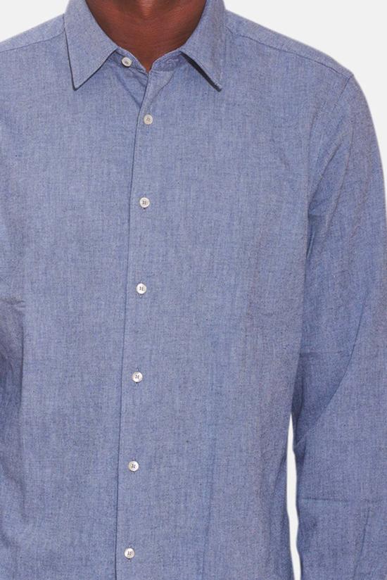  아스페시 긴팔 셔츠 Aspesi 콤마 플란넬  스카이 블루 - ASPESI