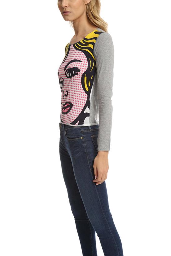  루시앙 팔라피네 긴팔 티셔츠 루시앙 펠라트 피넷 프린트 롱슬리브 티셔츠 프린트 - LUCIEN PELLAT-FINET