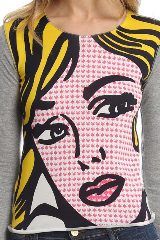  루시앙 팔라피네 긴팔 티셔츠 루시앙 펠라트 피넷 프린트 롱슬리브 티셔츠 프린트 - LUCIEN PELLAT-FINET