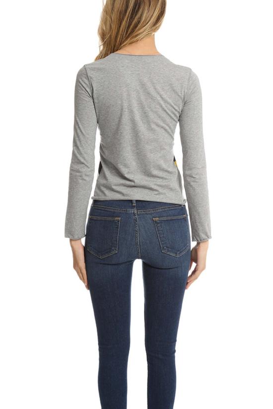  루시앙 팔라피네 긴팔 티셔츠 루시앙 펠라트 피넷 프린트 롱슬리브 티셔츠 프린트 - LUCIEN PELLAT-FINET