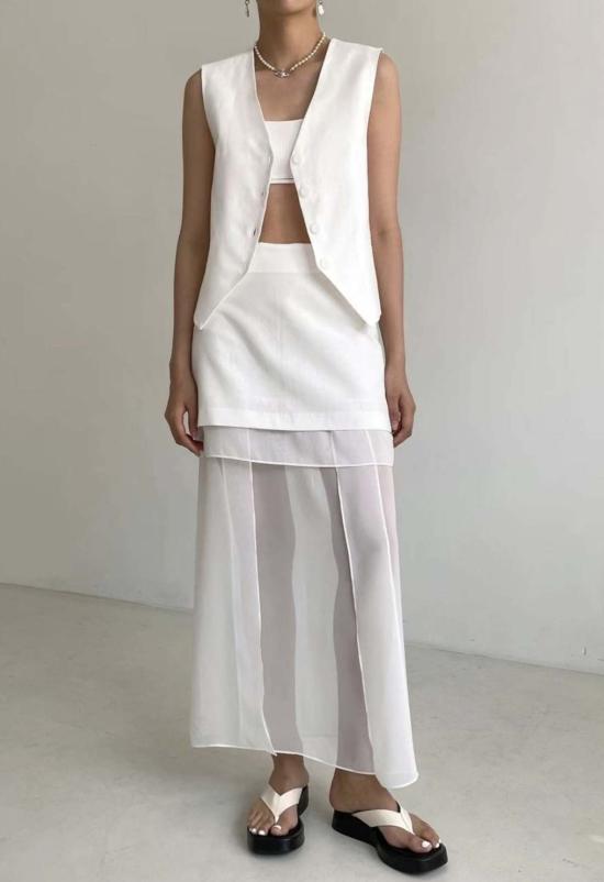  더 엔케이씨 스토어 베스트 Nkc 리치  탑 화이트 - The NKC Store