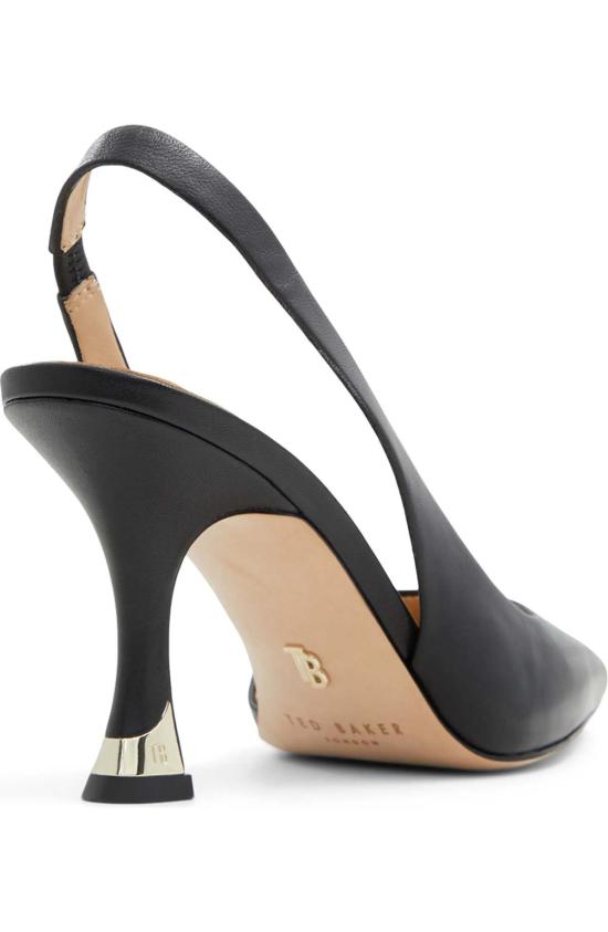  테드베이커 힐/펌프스 Ted Baker Ari Leather 슬링백 뾰족한 발가락 펌프스 블랙 - TED BAKER
