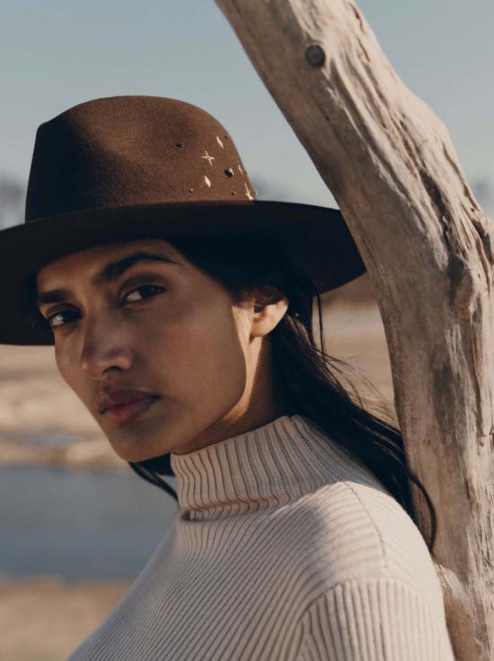  반 팔마 버킷햇 루나 햇 초콜릿 - VAN PALMA