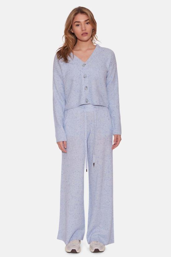  더 타일 클럽 가디건 타일 클럽 비아트리스 리브 카디건 블루 민트 - THE TILE CLUB