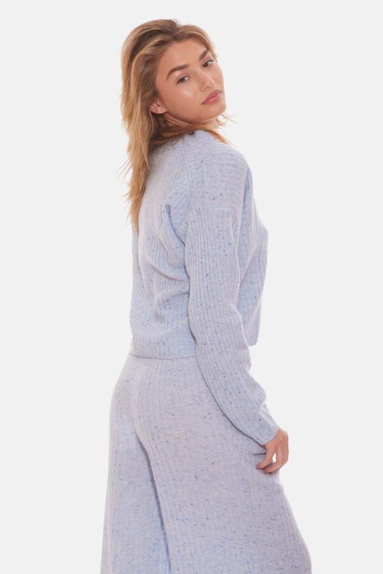  더 타일 클럽 가디건 타일 클럽 비아트리스 리브 카디건 블루 민트 - THE TILE CLUB