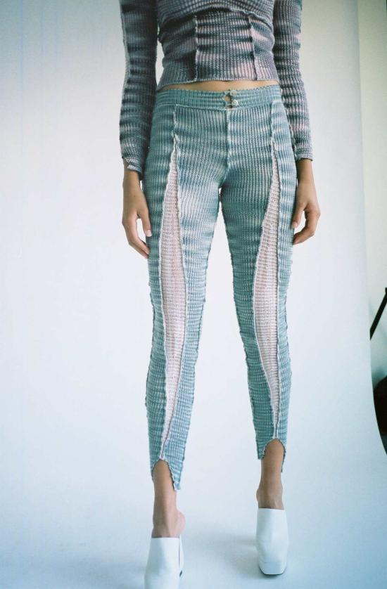  Gabe Gordon 스트레이트 팬츠 게이브 고든 스플릿 팬츠 블루 - OTHER BRANDS