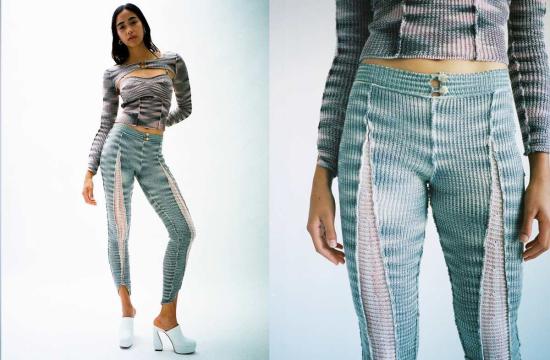  Gabe Gordon 스트레이트 팬츠 게이브 고든 스플릿 팬츠 블루 - OTHER BRANDS