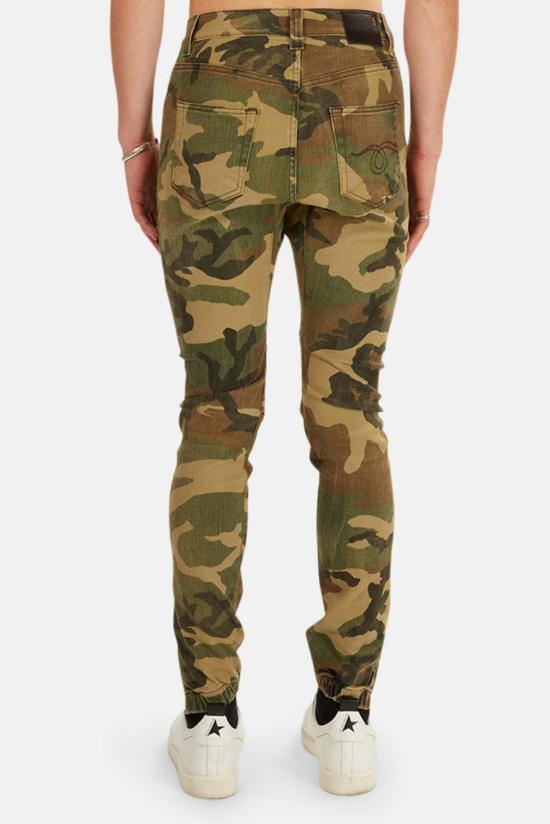  알13 데님 팬츠 R13 쿠퍼 테이퍼드 드롭 진 카모 - R13