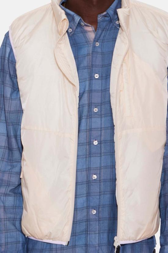  아스페시 베스트 Aspesi 나일론 지퍼 질레 내추럴 - ASPESI