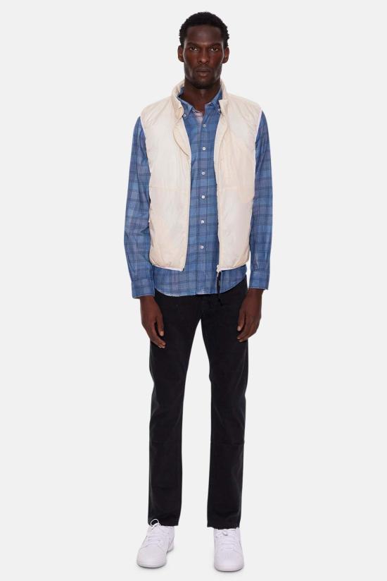  아스페시 베스트 Aspesi 나일론 지퍼 질레 내추럴 - ASPESI