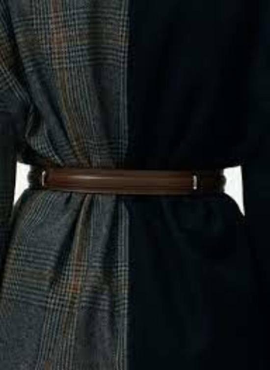  티비 레귤러 벨트 더블 레이어  다크 브라운