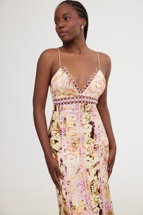  시그니피컨트 아더 롱 원피스 Significant Other Nicole 미디 드레스 Prt Jungle Mix - SIGNIFICANT OTHER