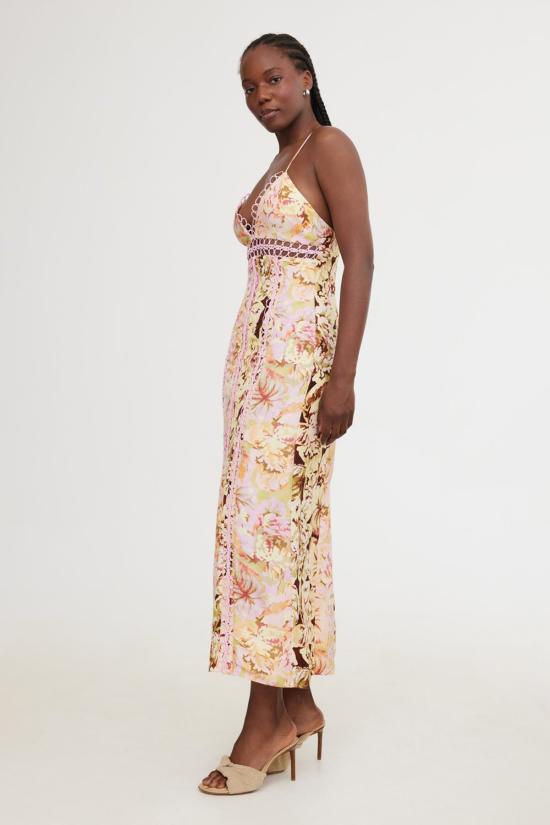  시그니피컨트 아더 롱 원피스 Significant Other Nicole 미디 드레스 Prt Jungle Mix - SIGNIFICANT OTHER