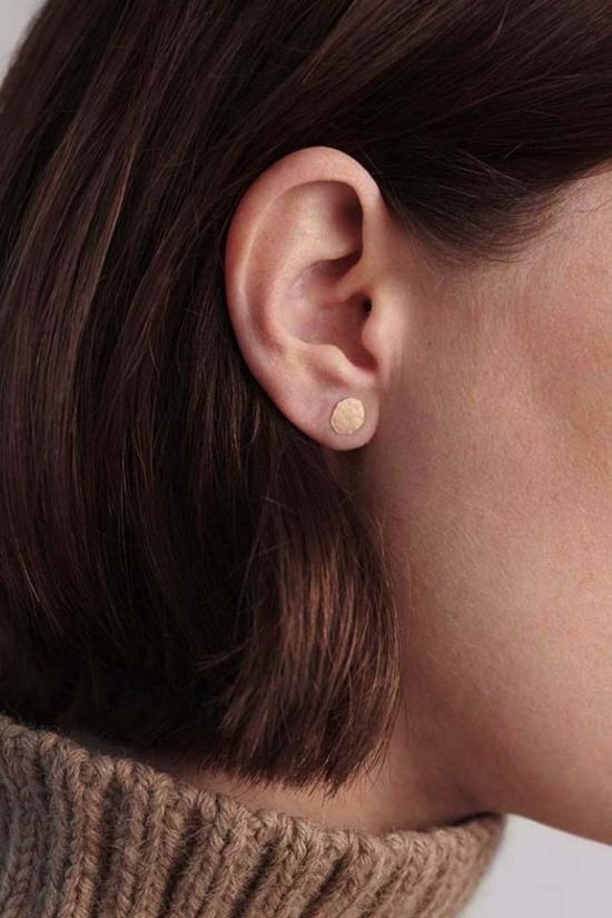  캐슬린 휘태커 이어링 포일 스터드 14K 옐로우 골드