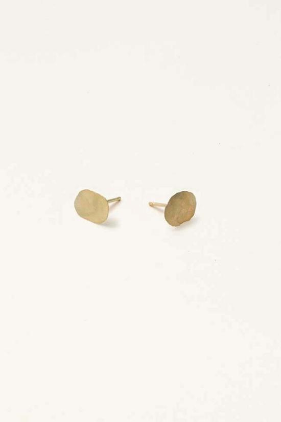  캐슬린 휘태커 이어링 포일 스터드 14K 옐로우 골드 - KATHLEEN WHITAKER