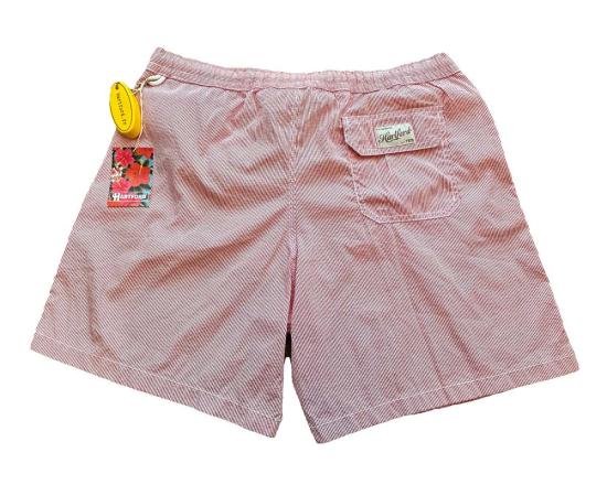  하트포드 스윔팬츠 수영복 레드 핀스트라이프 - HARTFORD