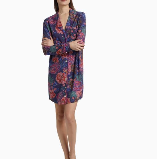  조니 와스 블라우스 Johnny Was The Neena 긴팔 잠옷 셔츠 Etta's Garden - JOHNNY WAS