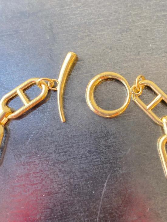  가브리엘라 아티가스 팔찌 가브리엘라 아르티가스 스티럽 체인 브레이슬릿 옐로우 골드 - GABRIELA ARTIGAS