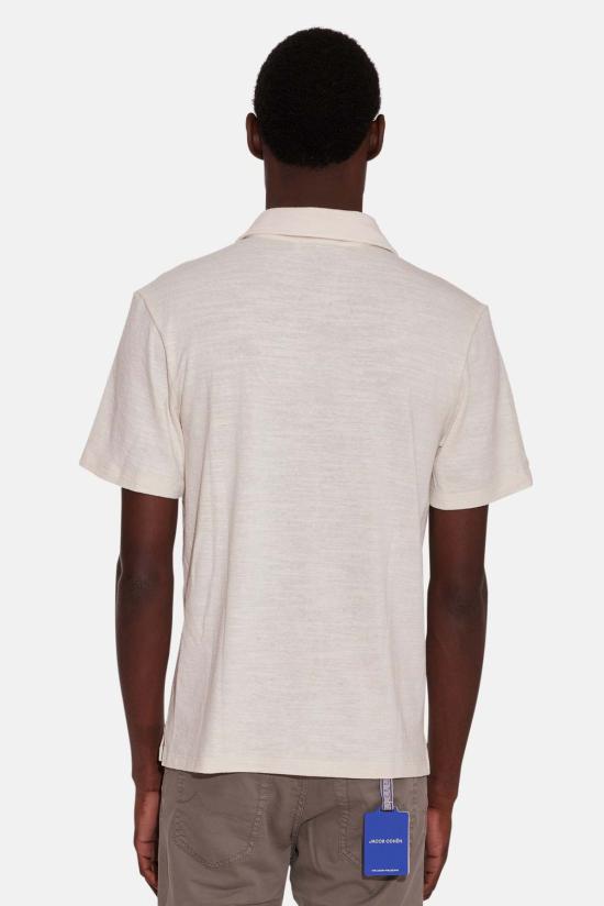  Blue&Cream 반팔 셔츠 블루&크림 반팔 슬럽 버튼다운 크림 - BLUE&CREAM