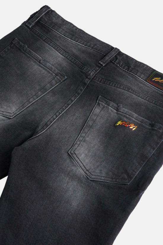  보씨 데님 팬츠 보시 워시 데님 파이핑 블랙 - BOSSI