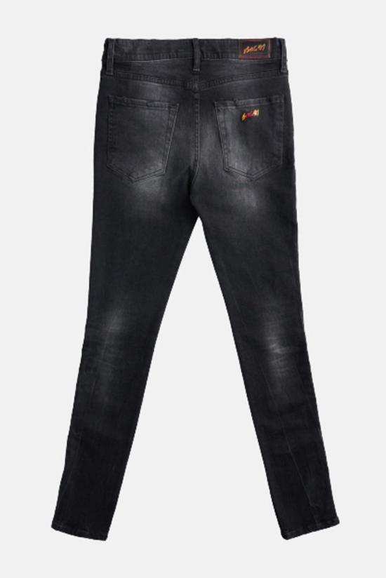  보씨 데님 팬츠 보시 워시 데님 파이핑 블랙 - BOSSI