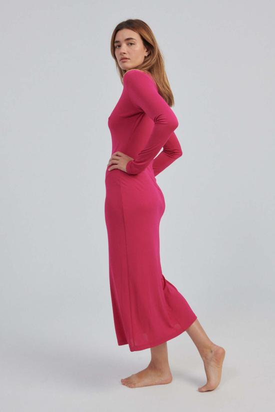  노미아 롱 원피스 맥시 드레스 마젠타 - NOMIA