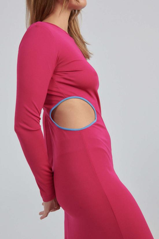  노미아 롱 원피스 맥시 드레스 마젠타 - NOMIA