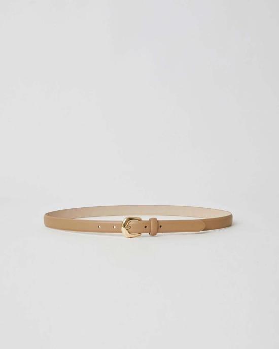  비로우더슬림 벨트 슬림 벨트 B 로우 더  케네디 미니  캐멀 골드