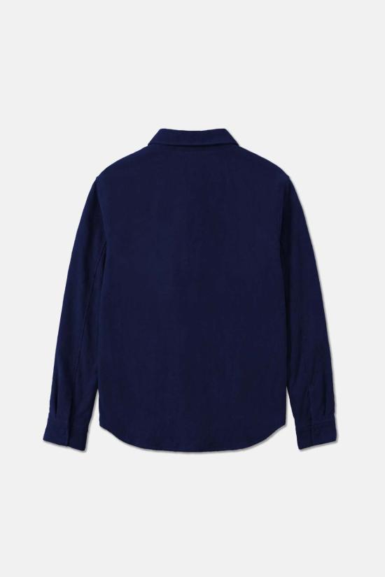  블루&크림 자켓 베스트 셰르파 오버셔츠 리치 네이비/모카 - BLUE&CREAM