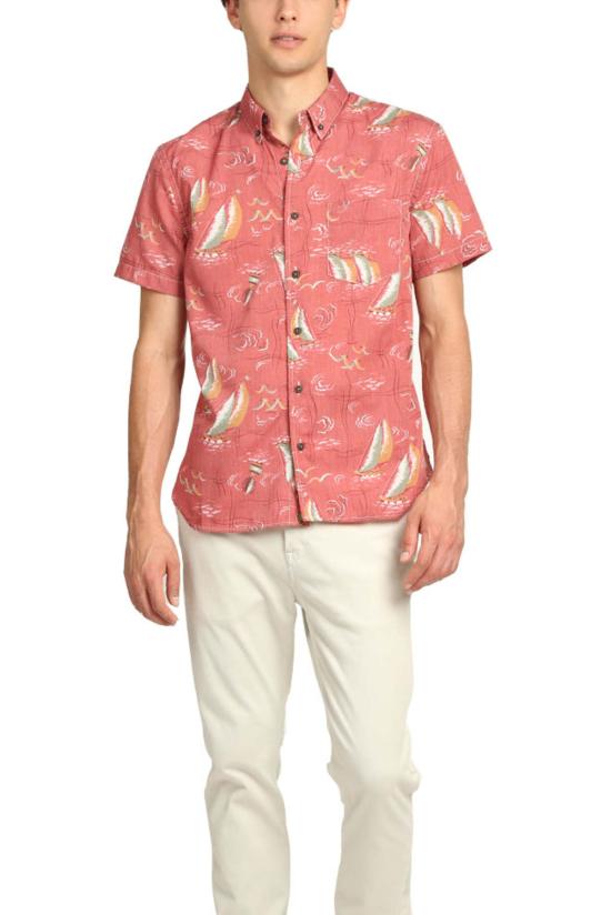  KATO 반팔 셔츠 카토 더 보빈 반팔  레드