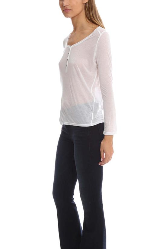  티바이알렉산더왕 민소매 티셔츠 T By Alexander Wang 롱슬리브 티셔츠 화이트 - T BY ALEXANDER WANG