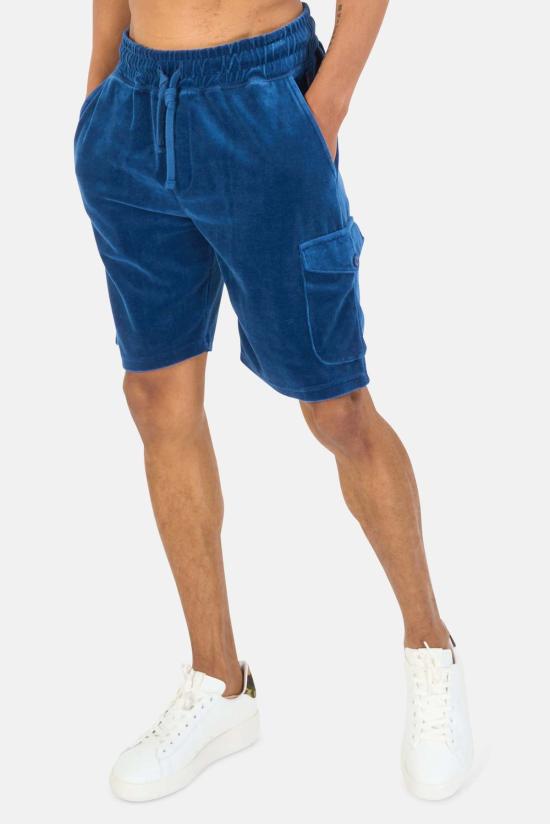  04651/트립인어백 숏팬츠 04651/ 벨벳 버뮤다 숏 블루 마린 - 04651/A TRIP IN A BAG