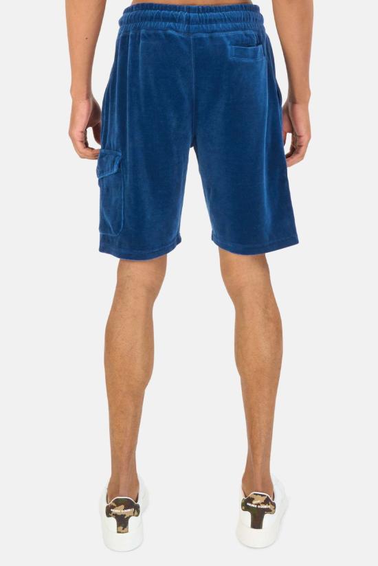  04651/트립인어백 숏팬츠 04651/ 벨벳 버뮤다 숏 블루 마린 - 04651/A TRIP IN A BAG