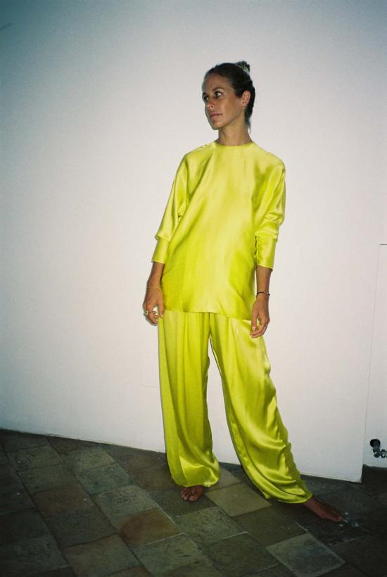  다두라 반팔 티셔츠 다투라 시트론 에스더 탑 시트론 - DATURA