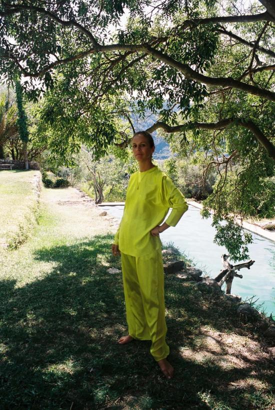  다두라 반팔 티셔츠 다투라 시트론 에스더 탑 시트론