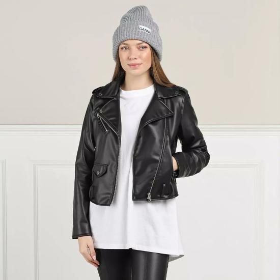  가니 비니 스트럭처드 리브 비니 팔로마 멜란지 - GANNI