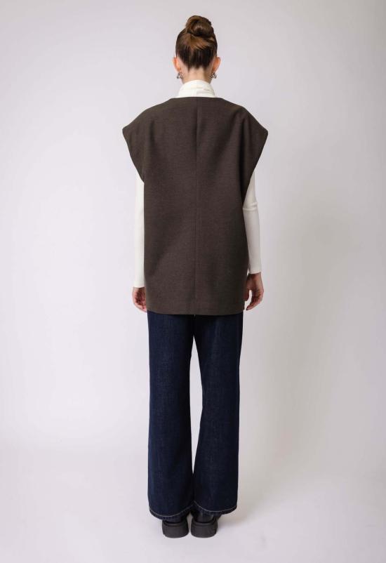  더 엔케이씨 스토어 베스트 Nkc Store 오버사이즈 울 조끼 마우스 - The NKC Store