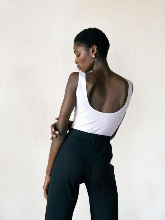  Maria Stanley 민소매 티셔츠 마리아 스탠리 바디수트 본