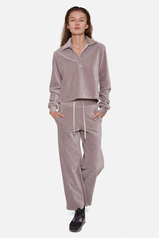  블루&크림 스트레이트 팬츠 하이디 팬츠 토프