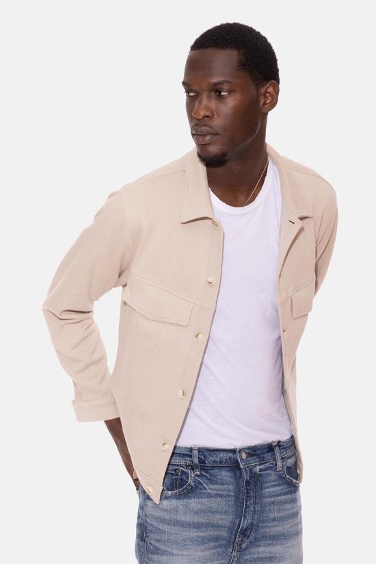  Blue&Cream 자켓 블루&크림 매드 피케 트러커 재킷 샌드 - BLUE&CREAM