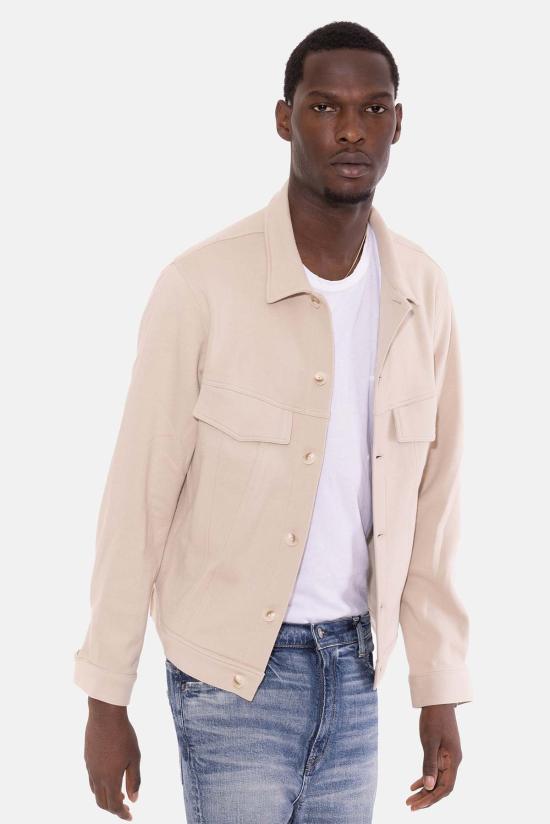  Blue&Cream 자켓 블루&크림 매드 피케 트러커 재킷 샌드 - BLUE&CREAM