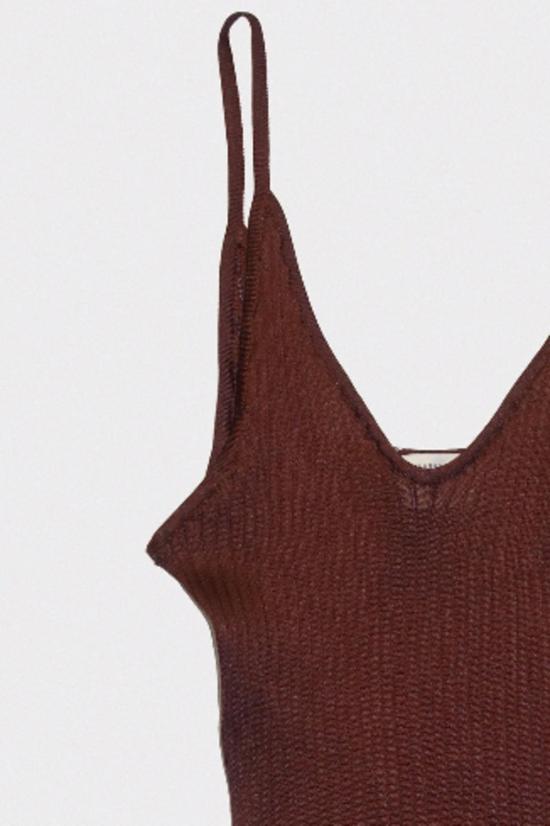  마리암 나시르 자데 민소매 티셔츠 Maryam Nassir Zadeh Blanca 탱크 실트 - MARYAM NASSIR ZADEH