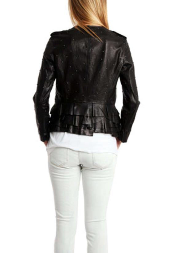  3.1 필립림 자켓 스터드 러플 가죽 재킷 블랙 - 3.1 PHILLIP LIM