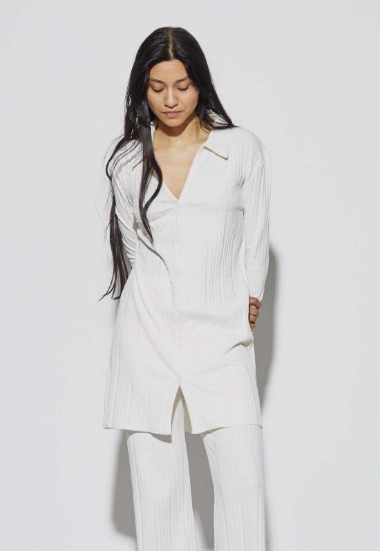  blacktogrey 가디건 블랙투그레이 리스 카디건 화이트 - OTHER BRANDS