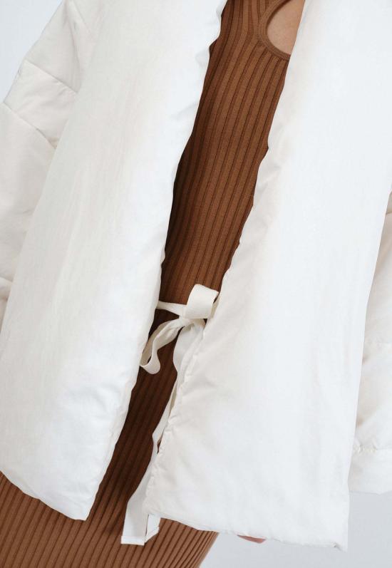  엠버시 오브 브릭스 앤 로그스 봄버 자켓 Embassy Of Bricks & Logs Chiba 퍼퍼 재킷 오프 화이트 - EMBASSY OF BRICKS & LOGS