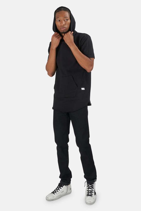  Blue&Cream 반팔 티셔츠 블루&크림 햄튼 나이츠 반팔 후드 티셔츠 블랙 - BLUE&CREAM