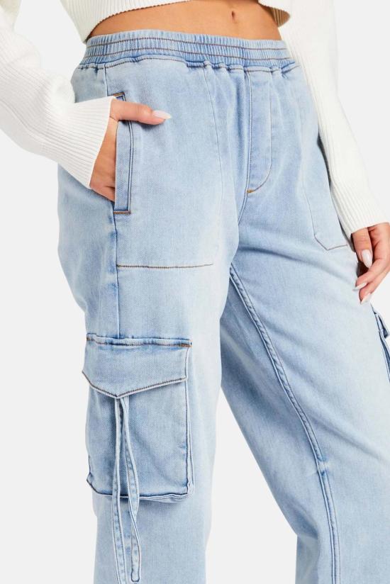  세로야 스트레이트 팬츠 Ser.O.Ya 앰버 카고 조거 코스트라인 테리 세스터 - SER.O.YA