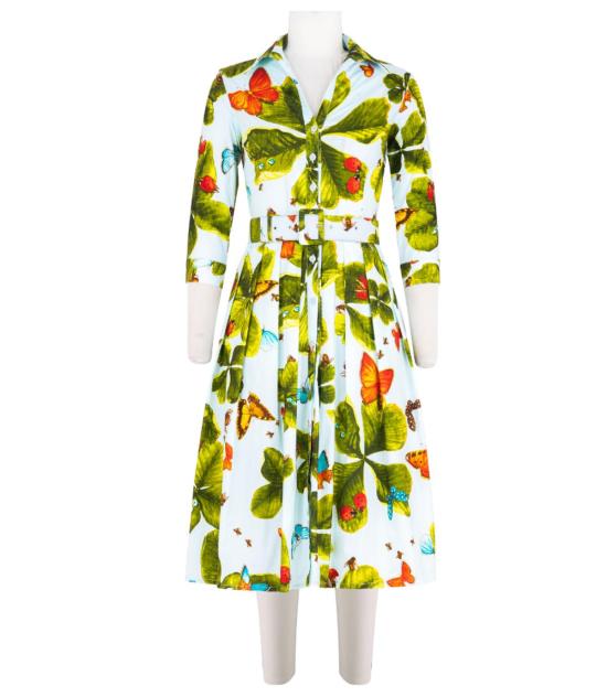  사만다 성 롱 원피스 오드리 드레스 #1 소프트 아쿠아 드레스 - SAMANTHA SUNG