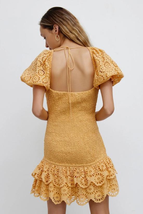  시그니피컨트 아더 숏 원피스 Significant Other Elsa 드레스 라이트 탠저린 - SIGNIFICANT OTHER